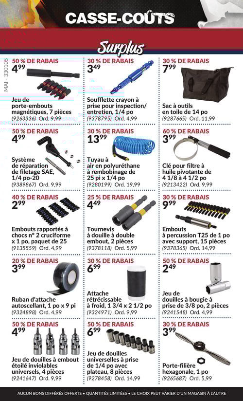 Circulaire Princess Auto - Casse-Coûts - Page 23