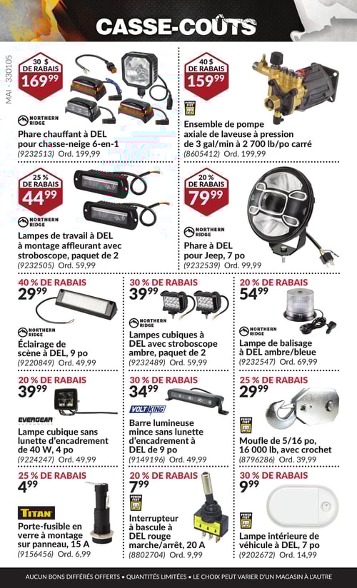Circulaire Princess Auto - Casse-Coûts - Page 38