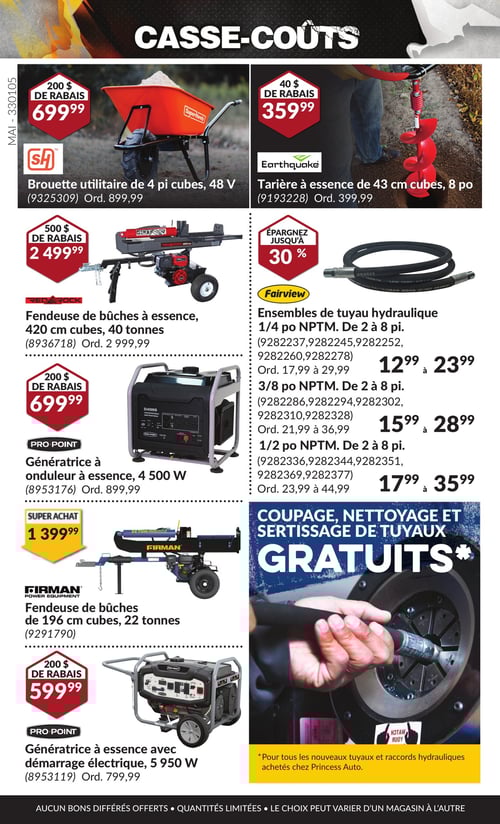 Circulaire Princess Auto - Casse-Coûts - Page 39
