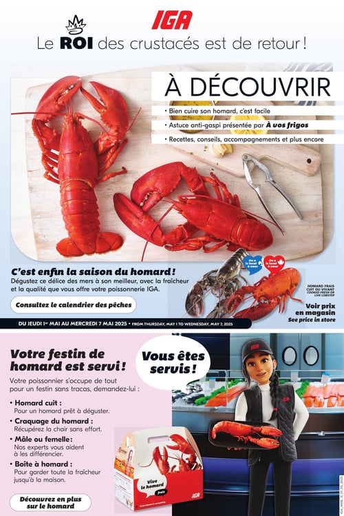 Circulaire IGA - Homard - Page 1
