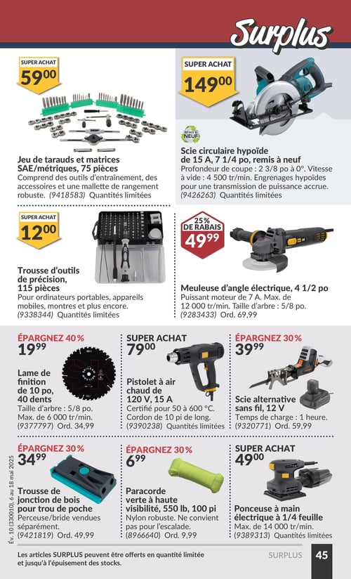 Circulaire Princess Auto - Page 61