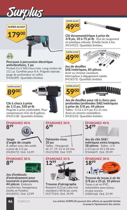 Circulaire Princess Auto - Page 62