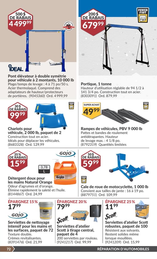 Circulaire Princess Auto - Page 88