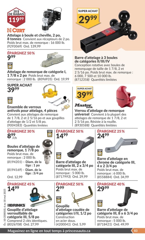 Circulaire Princess Auto - Page 99