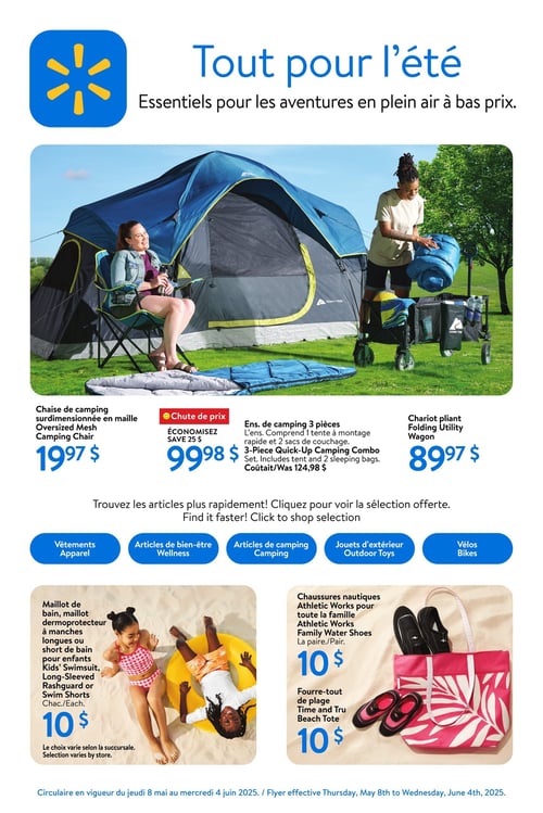 Circulaire Walmart - Tout pour l'Été - Page 1