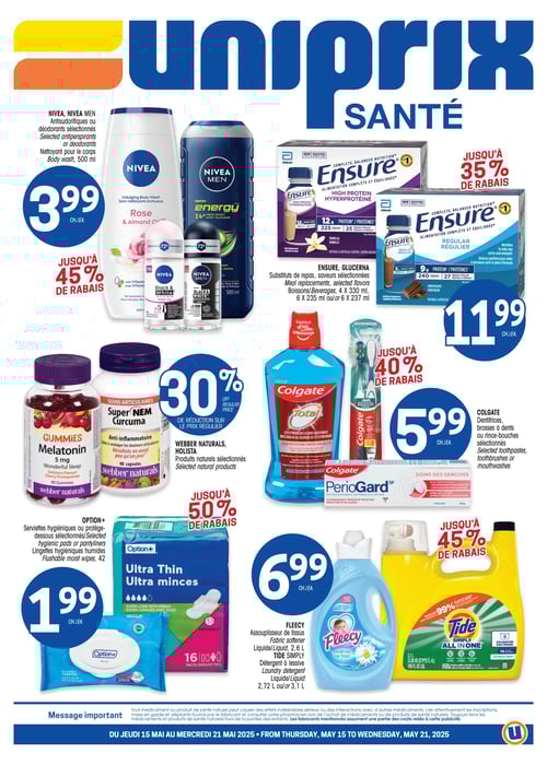 Circulaire Uniprix - Santé - Page 1