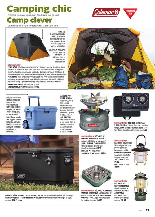Circulaire Canadian Tire - En Pleine Nature - Page 19