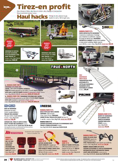 Circulaire Canadian Tire - En Pleine Nature - Page 29