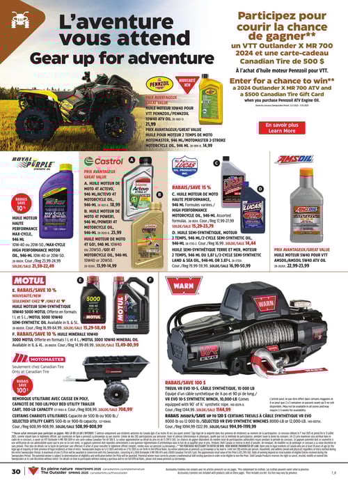 Circulaire Canadian Tire - En Pleine Nature - Page 31