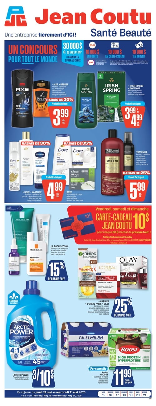 Circulaire Jean Coutu - Santé Beauté - Page 1
