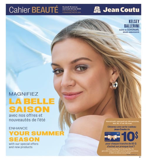Circulaire Jean Coutu - Cahier Beauté - Page 1
