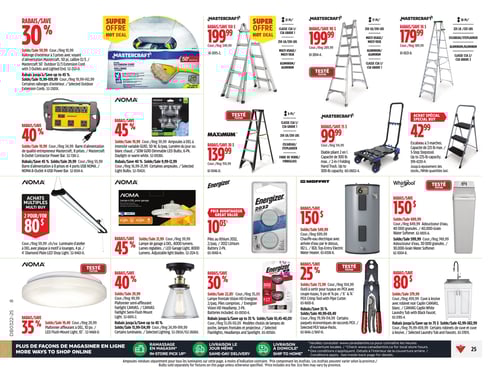 Circulaire Canadian Tire - Page 31