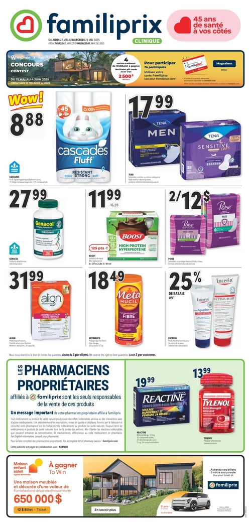 Circulaire Familiprix - Clinique - Page 1