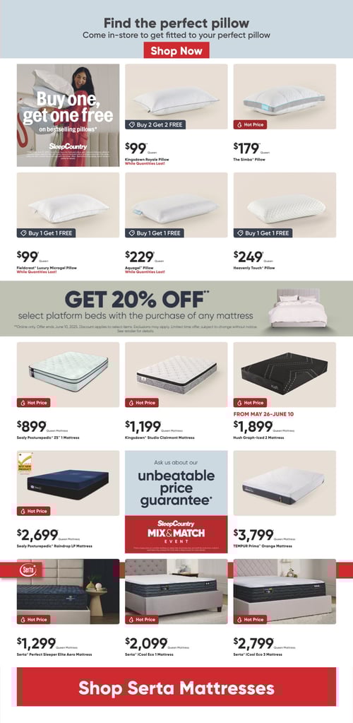 Circulaire Sleep Country Flyer - Page 2