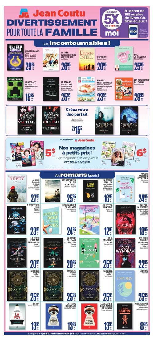 Circulaire Jean Coutu - Divertissement pour toute la Famille - Page 1