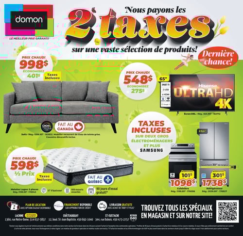 Circulaire Meubles Domon - Page 1