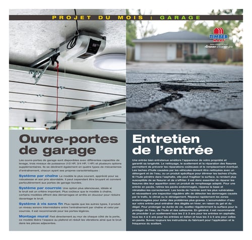 Circulaire Timber Mart - Projet de garage - Page 12