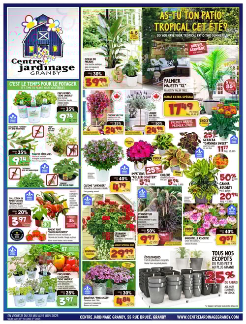 Circulaire Centre Jardinage Granby - Page 1