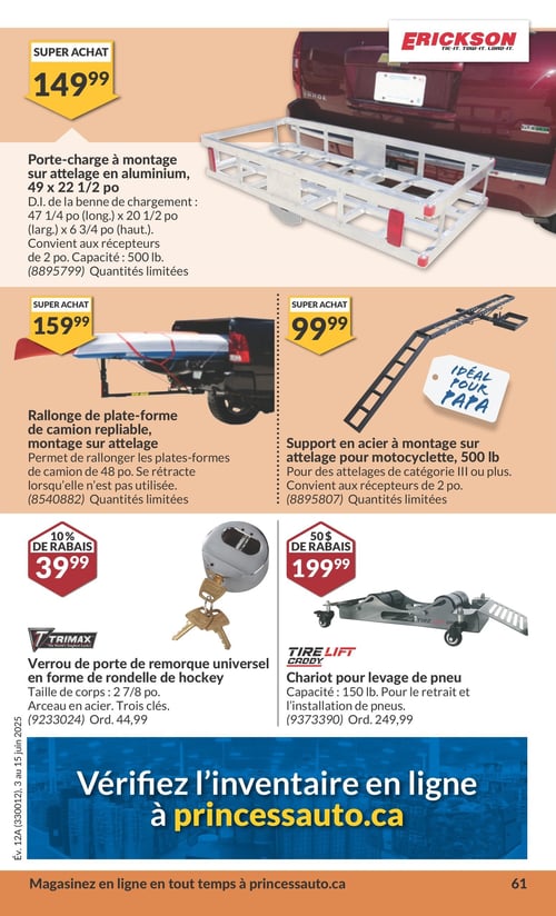 Circulaire Princess Auto - Page 68
