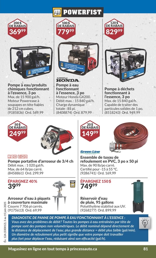 Circulaire Princess Auto - Page 88