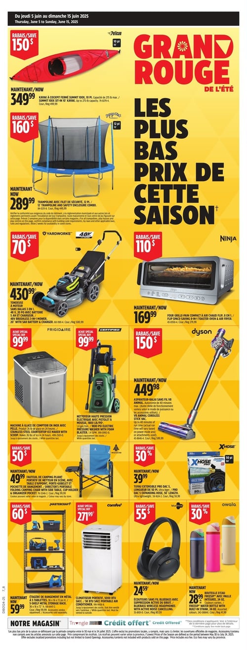 Circulaire Canadian Tire - Grand Rouge - Page 1