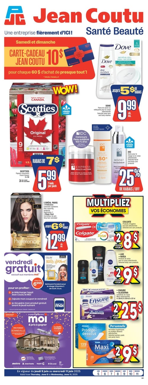 Circulaire Jean Coutu - Santé Beauté - Page 1