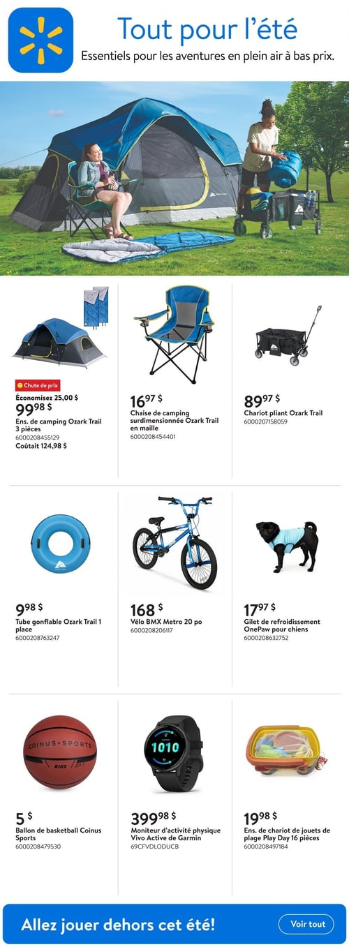 Circulaire Walmart - Tout pour l'Été - Page 1