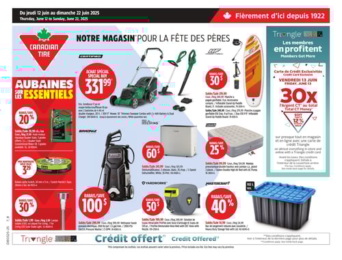 Circulaire Canadian Tire - Page 1