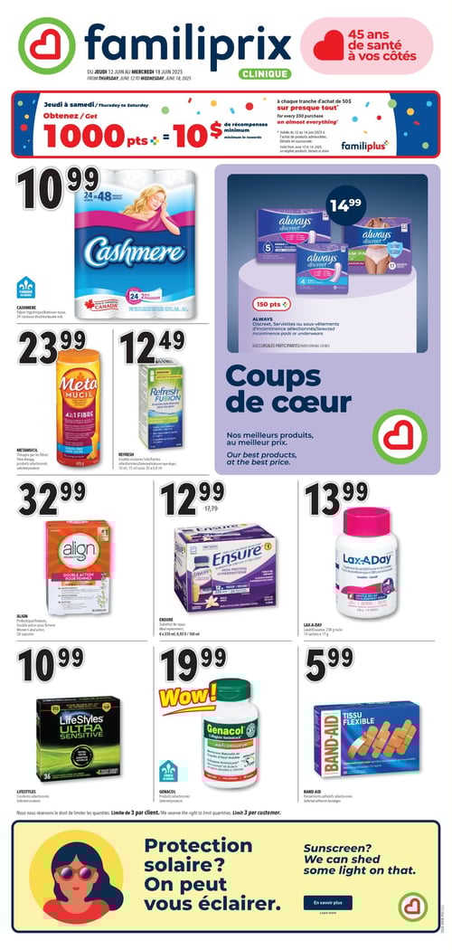 Circulaire Familiprix - Clinique - Page 1