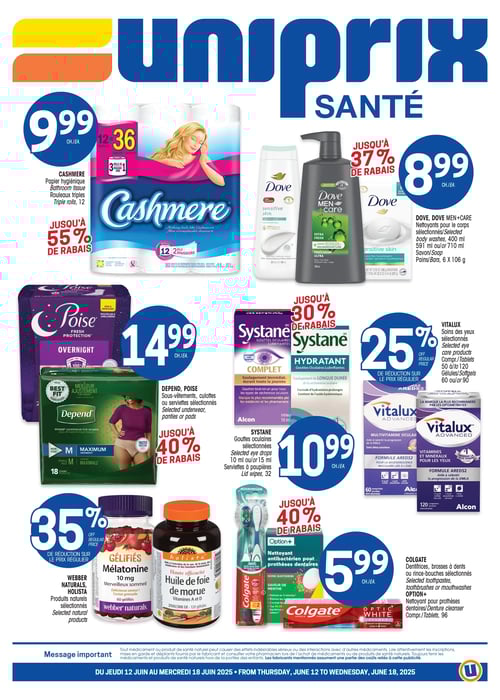 Circulaire Uniprix - Santé - Page 1