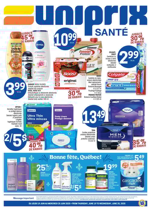 Circulaire Uniprix - Santé - Page 1