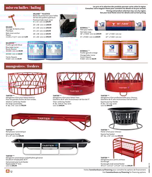 Circulaire Home Hardware - Vie à la ferme et rurale - Page 12