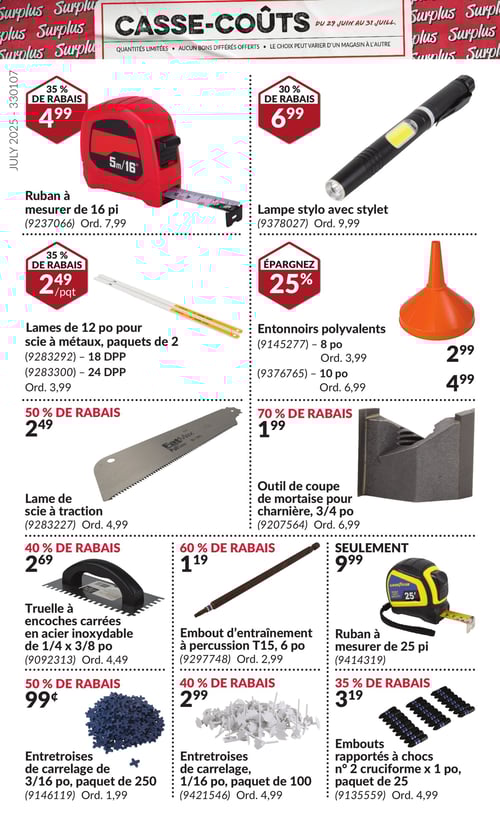 Circulaire Princess Auto - Casse-Coûts - Page 19