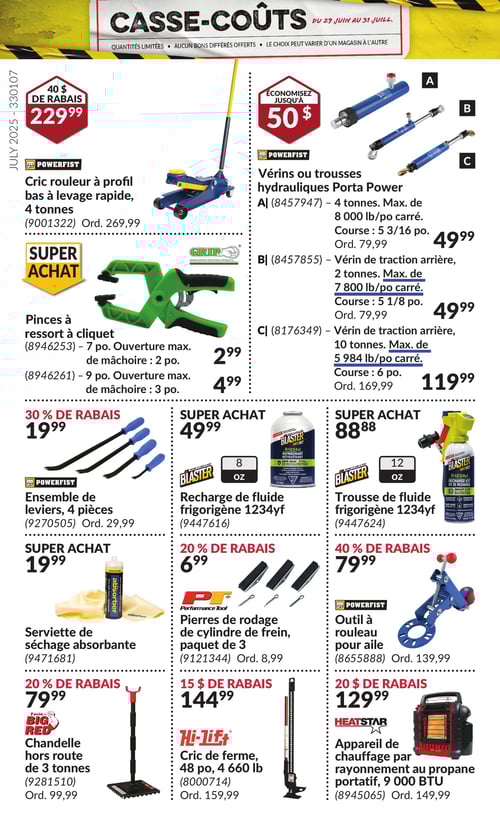 Circulaire Princess Auto - Casse-Coûts - Page 24
