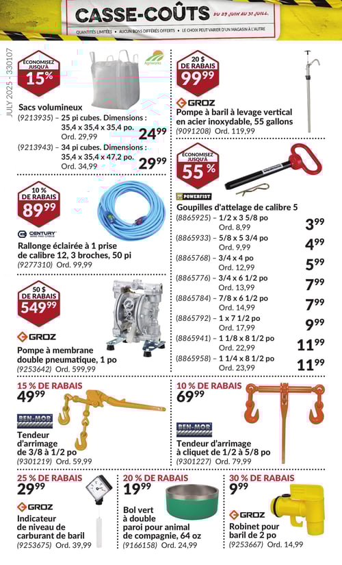 Circulaire Princess Auto - Casse-Coûts - Page 28