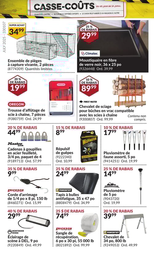 Circulaire Princess Auto - Casse-Coûts - Page 29