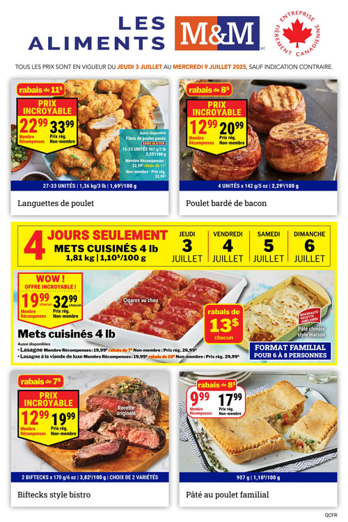 Circulaire Les Aliments M&M - Page 1