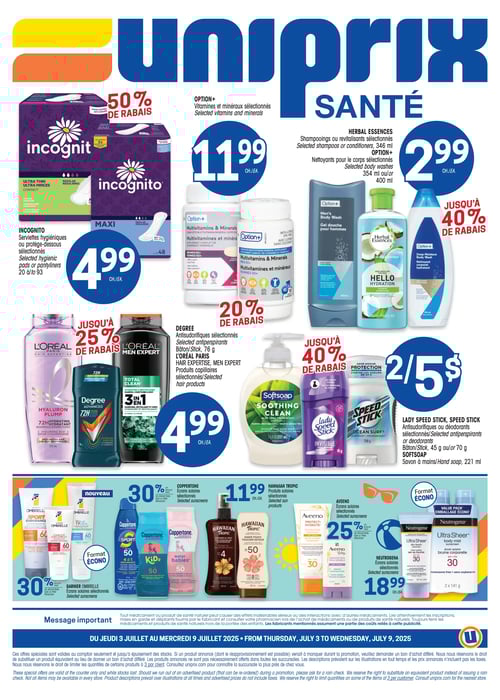Circulaire Uniprix - Santé - Page 4