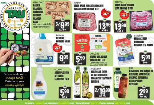 Circulaire TAU Marché d'alimentation Naturelle - Page 1