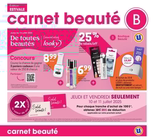 Circulaire Uniprix - Carnet Beauté - Page 1