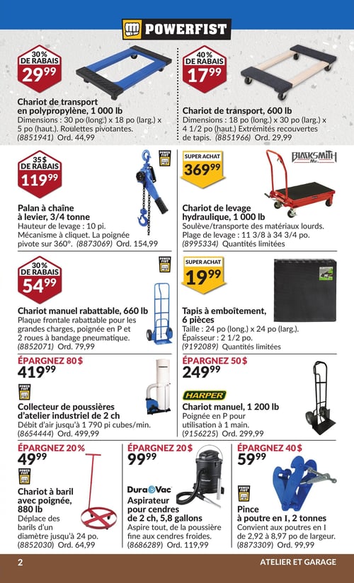 Circulaire Princess Auto - Page 8