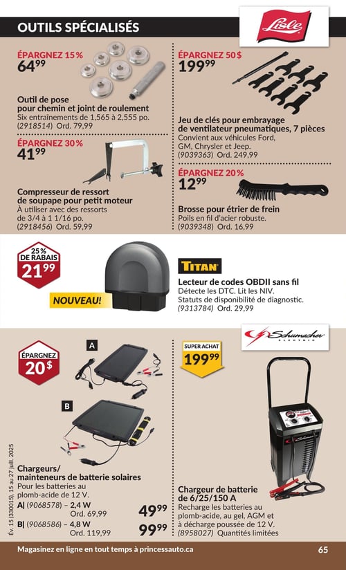 Circulaire Princess Auto - Page 71