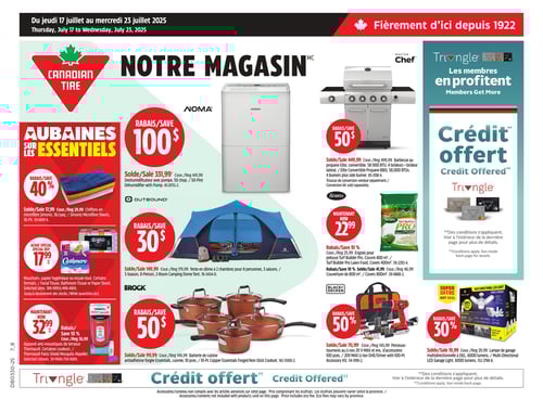 Circulaire Canadian Tire - Page 1