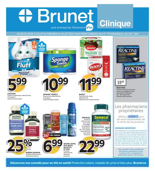 Circulaire Brunet - Clinique - Page 1