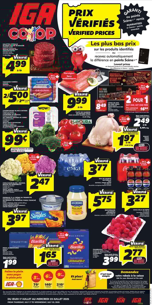 Circulaire IGA Coop Nouveau Brunswick - Page 1