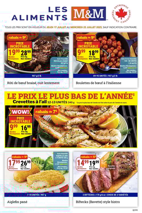 Circulaire Les Aliments M&M - Page 1