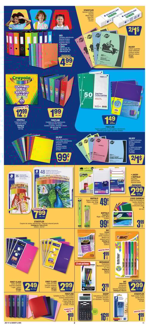 Circulaire Jean Coutu - Rentrée Scolaire - Page 2