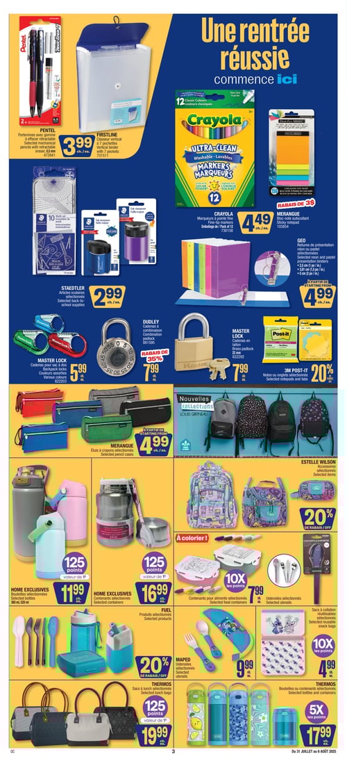 Circulaire Jean Coutu - Rentrée Scolaire - Page 3