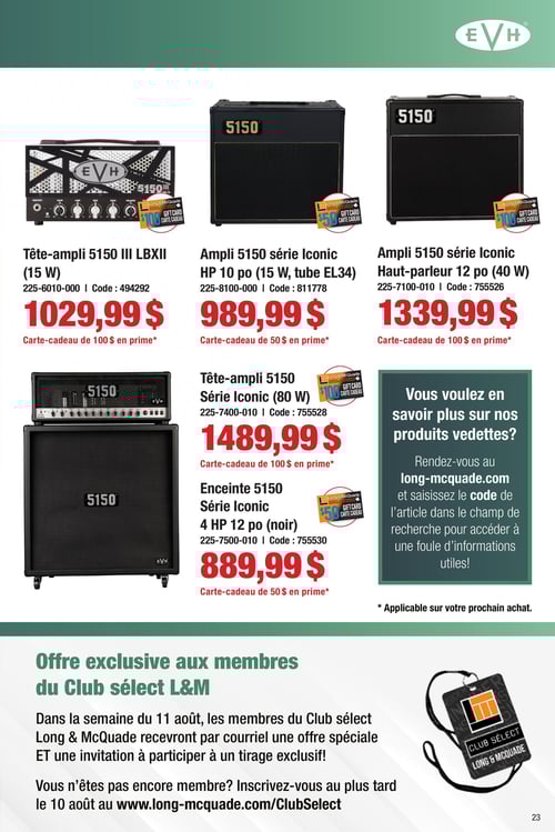Circulaire Long & McQuade Instruments de Musique - Page 23