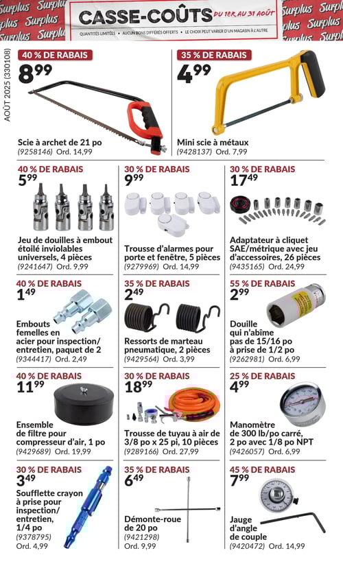 Circulaire Princess Auto - Casse-Coûts - Page 11